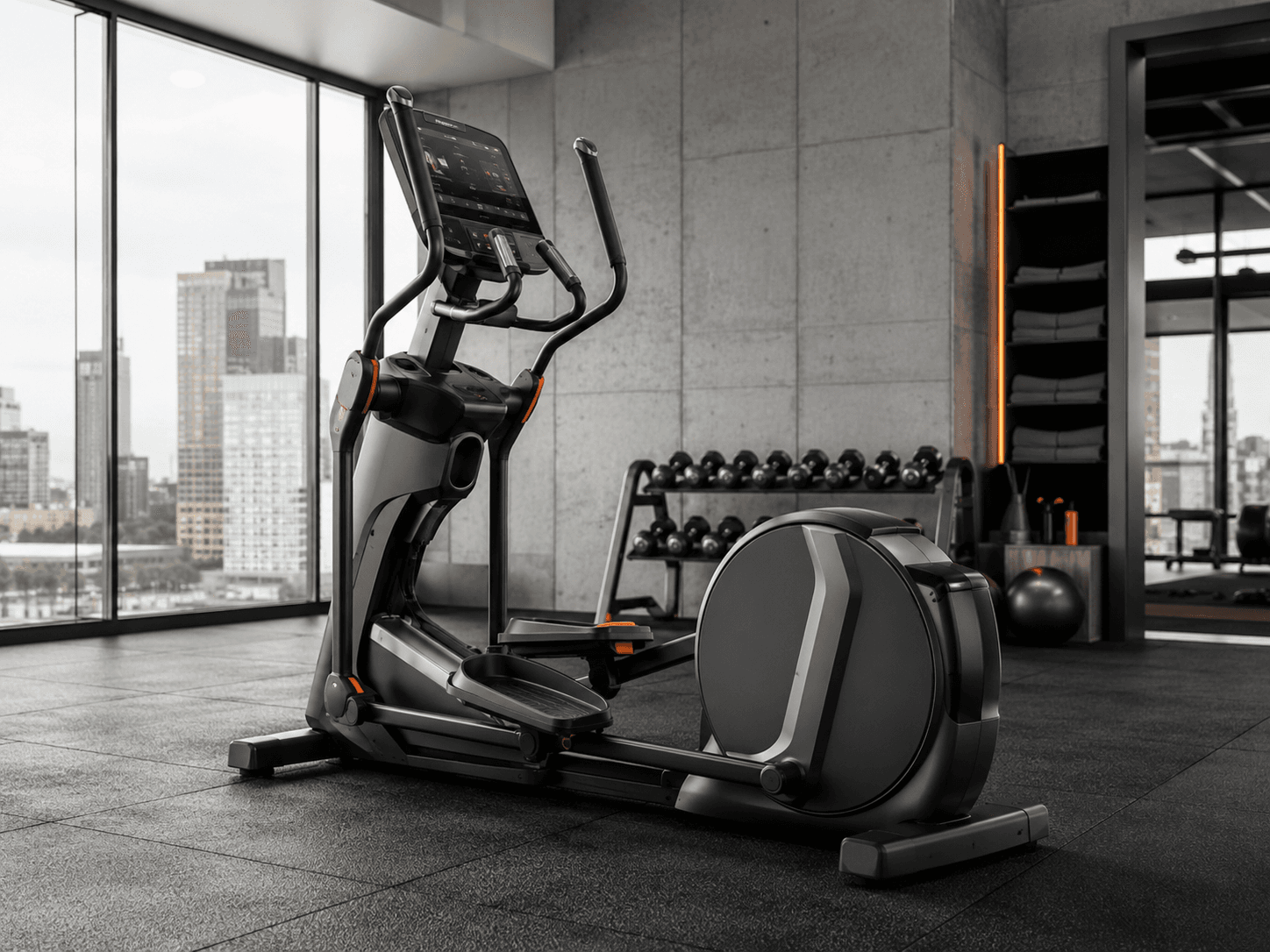 Elípticas Premium para gimnasio institucional
